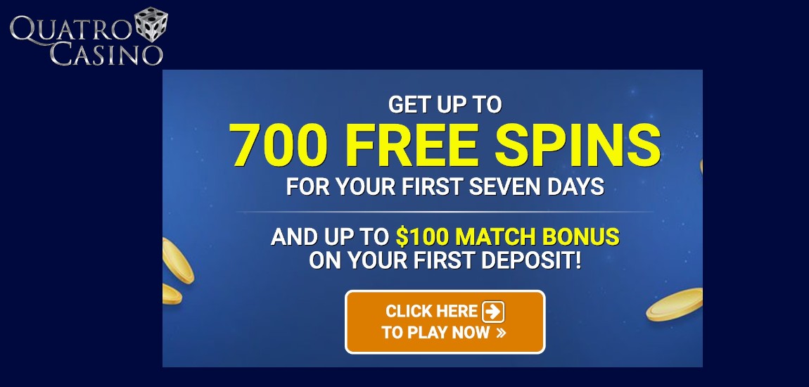 Bonus from Quatro Casino for new users
